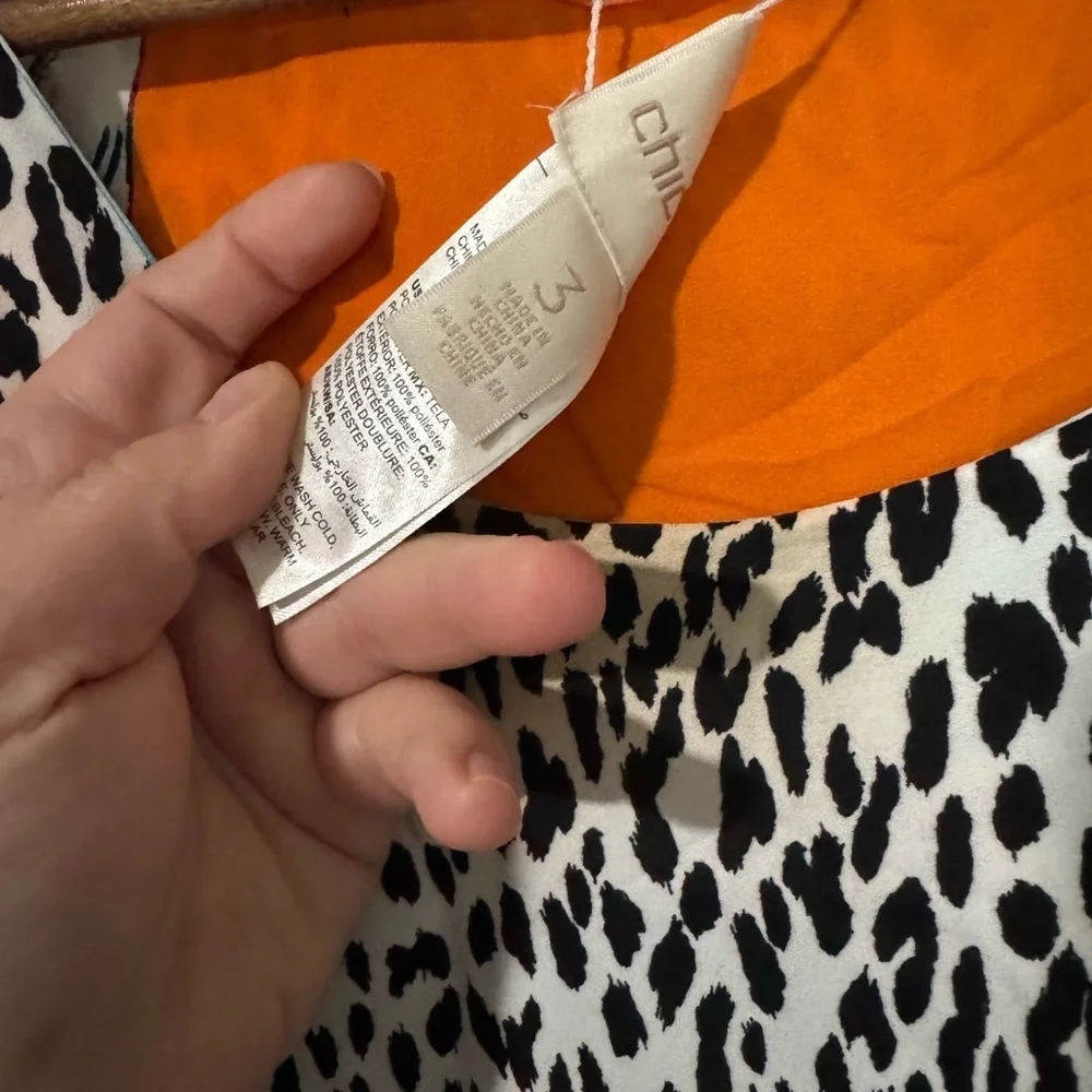 Chicos - Petite Reversible Floral-Animal Dress - Picture 12 of 13